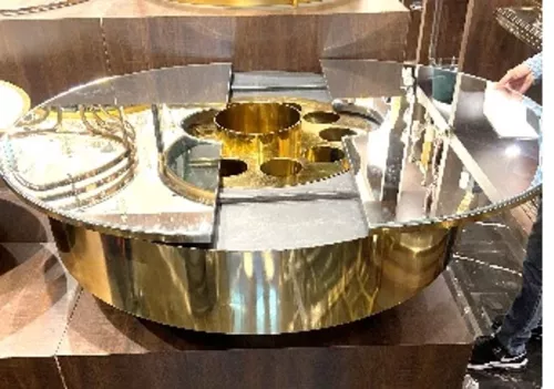 Hazenkamp Coffee Table Champagne 121x121x38cm (201649)