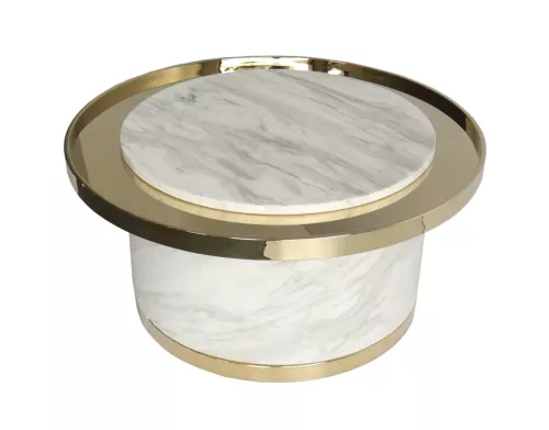 Stainless steel Coffee table Oman 80x80x38cm