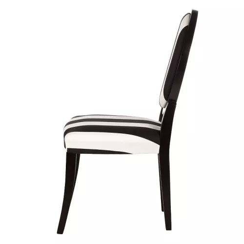 Hazenkamp Medaillon Side Chair 57x48x100cm Stripes Big (100952)