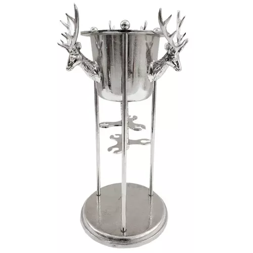 Reindeer Wine Cooler 36x36x70cm with Glass Holder